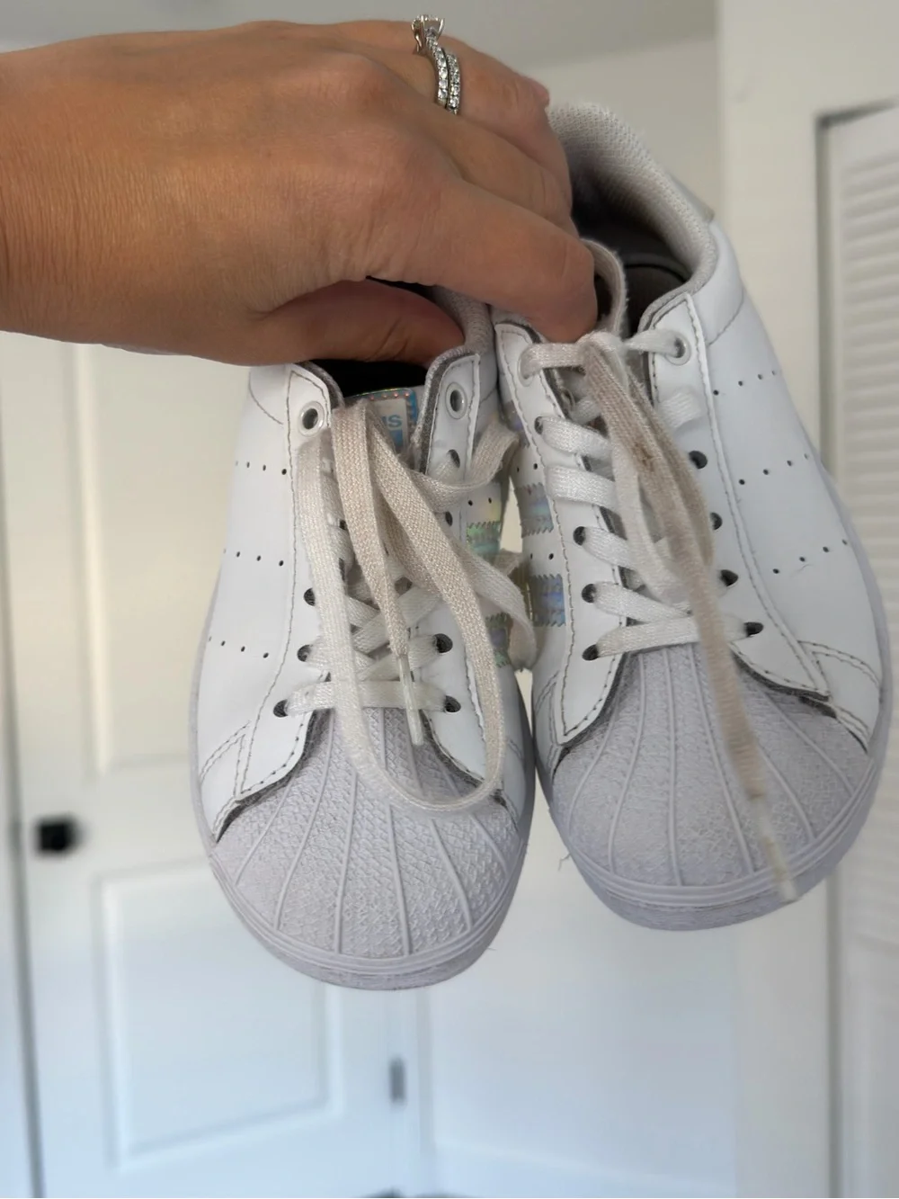 adidas white lace